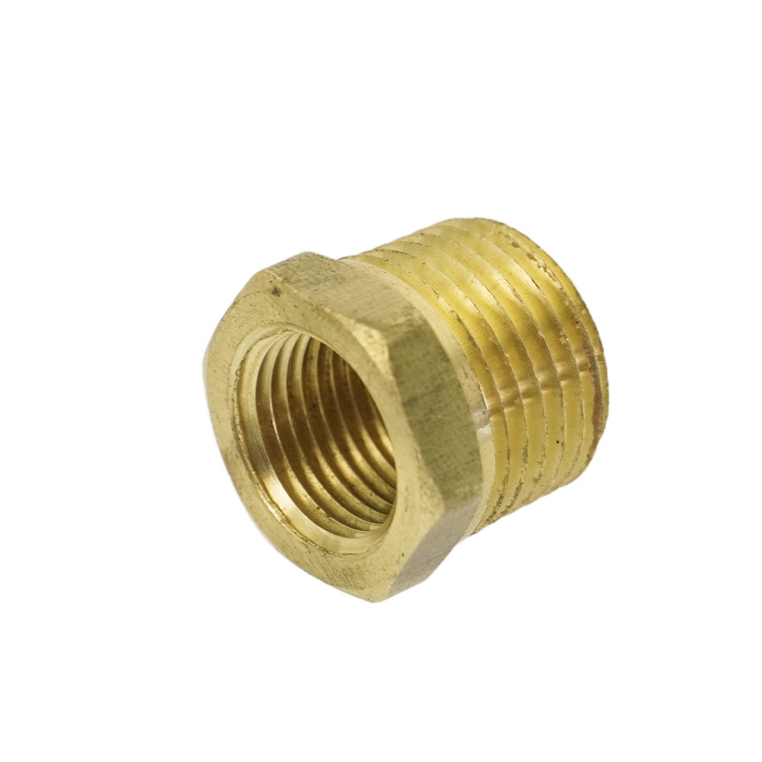 XERO Hex Bushing 1/2 M NPT x 3/8 F NPT - Portable Hose Reel Replacement Left Side View