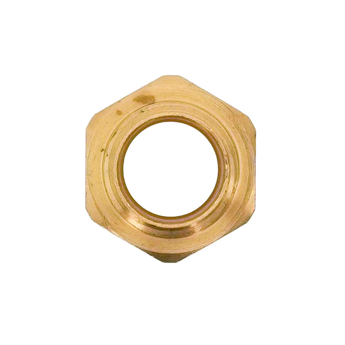 Pulex Brass Fitting - 1/2 Inch NPT-M X 3/4 Inch GH Male Bottom View