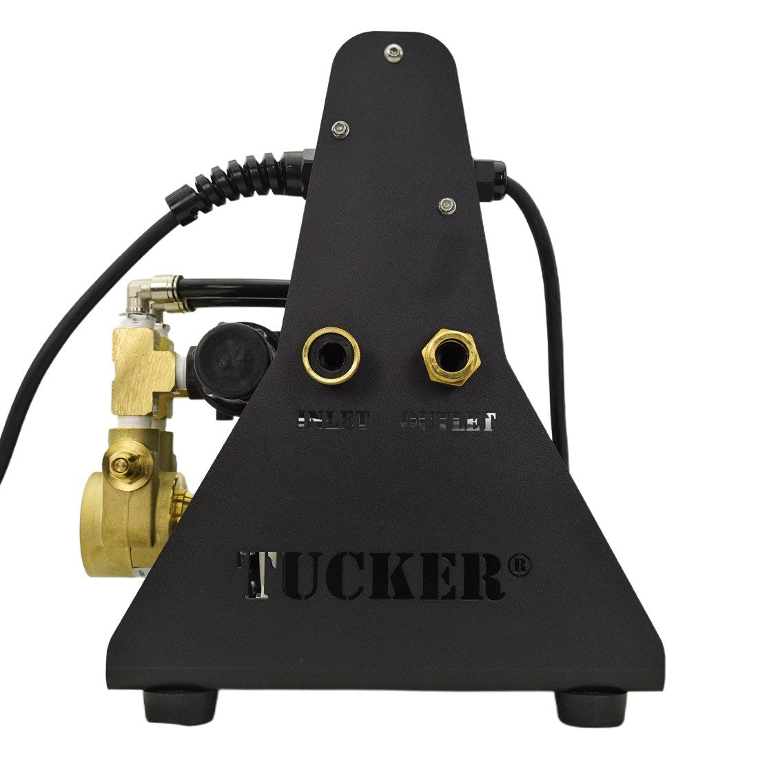 Tucker 110v Booster System Inlet/Outlet View
