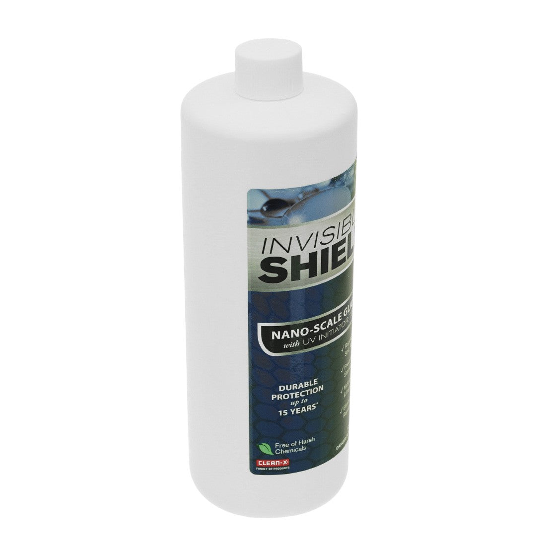 Clean-X Invisible Shield PRO 15 Glass and Surface Coating RTU - 32 oz Left Angle View