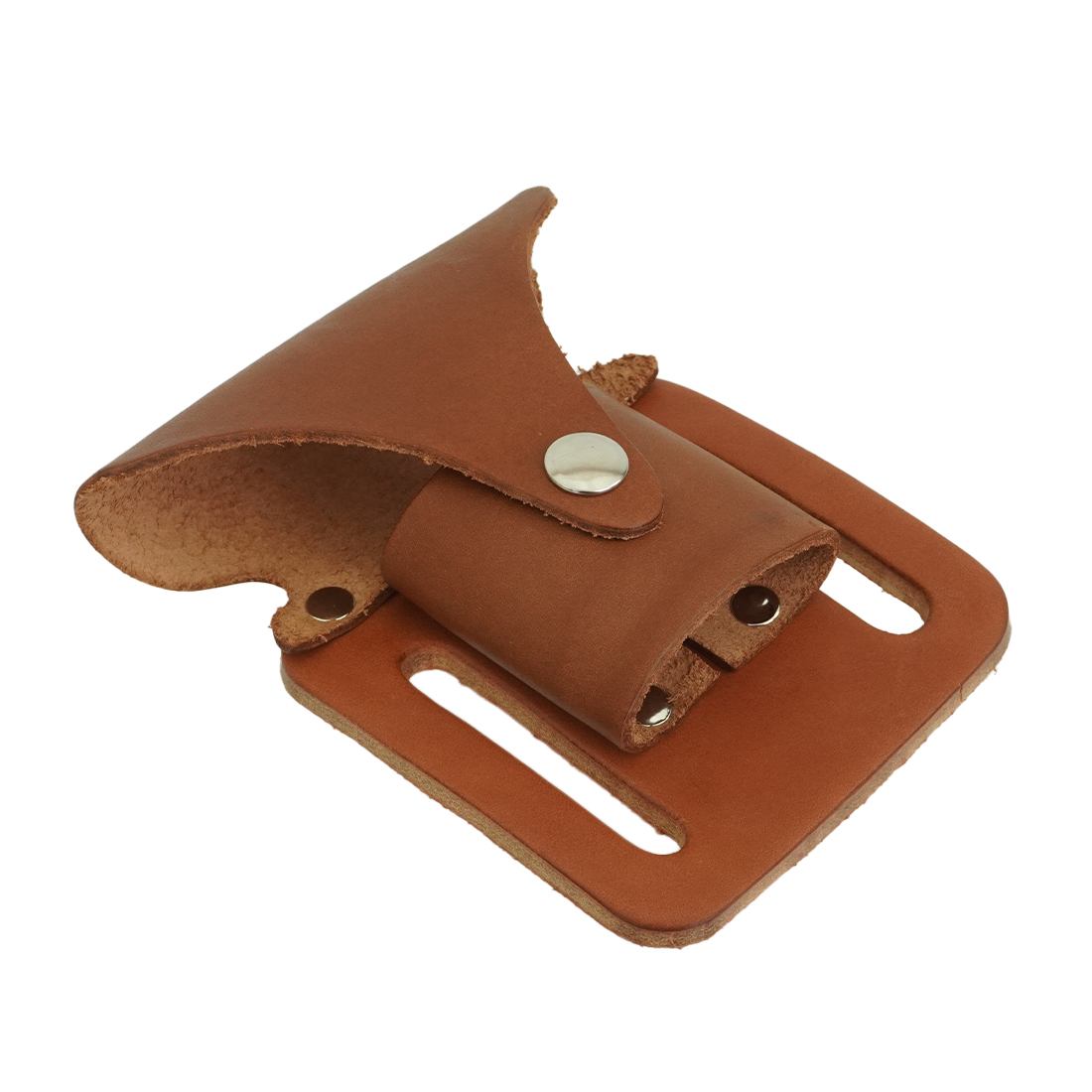 Window Cleaner Leather Model 6 Chestnut Flat Top View