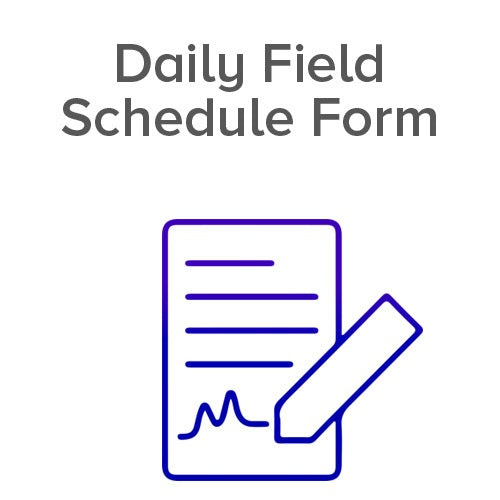 Daily Field Schedule Form Icon