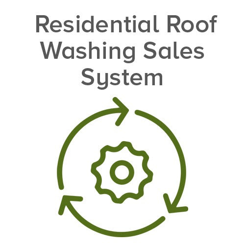 Residential Roof Washing Sales System Icon