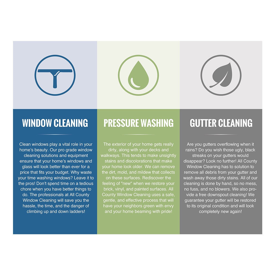 Residential Tri-Fold Brochure - Minimal - Inside View