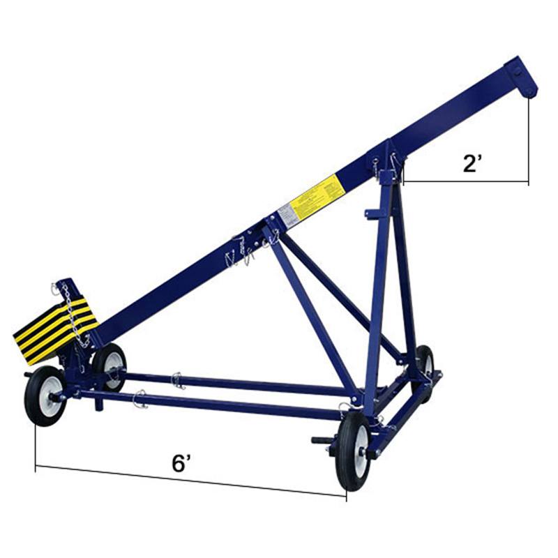 MIO Rolling Roof Rig - 2 Foot x 6 Foot - Dimensions View