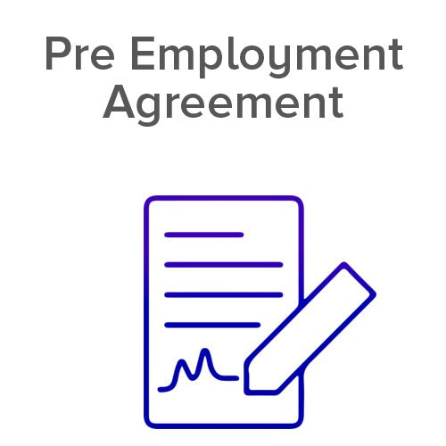 Pre Employement Agreement Icon