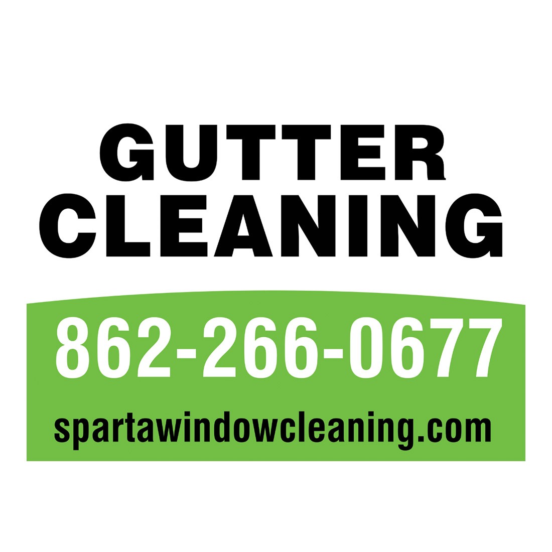 Lawn Sign with Curved Bottom Line - Pink - Green View