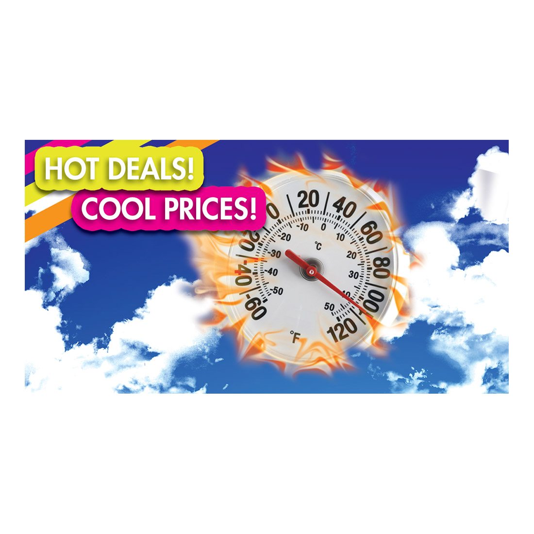 Hot Deals Cool Prices Facebook Ad