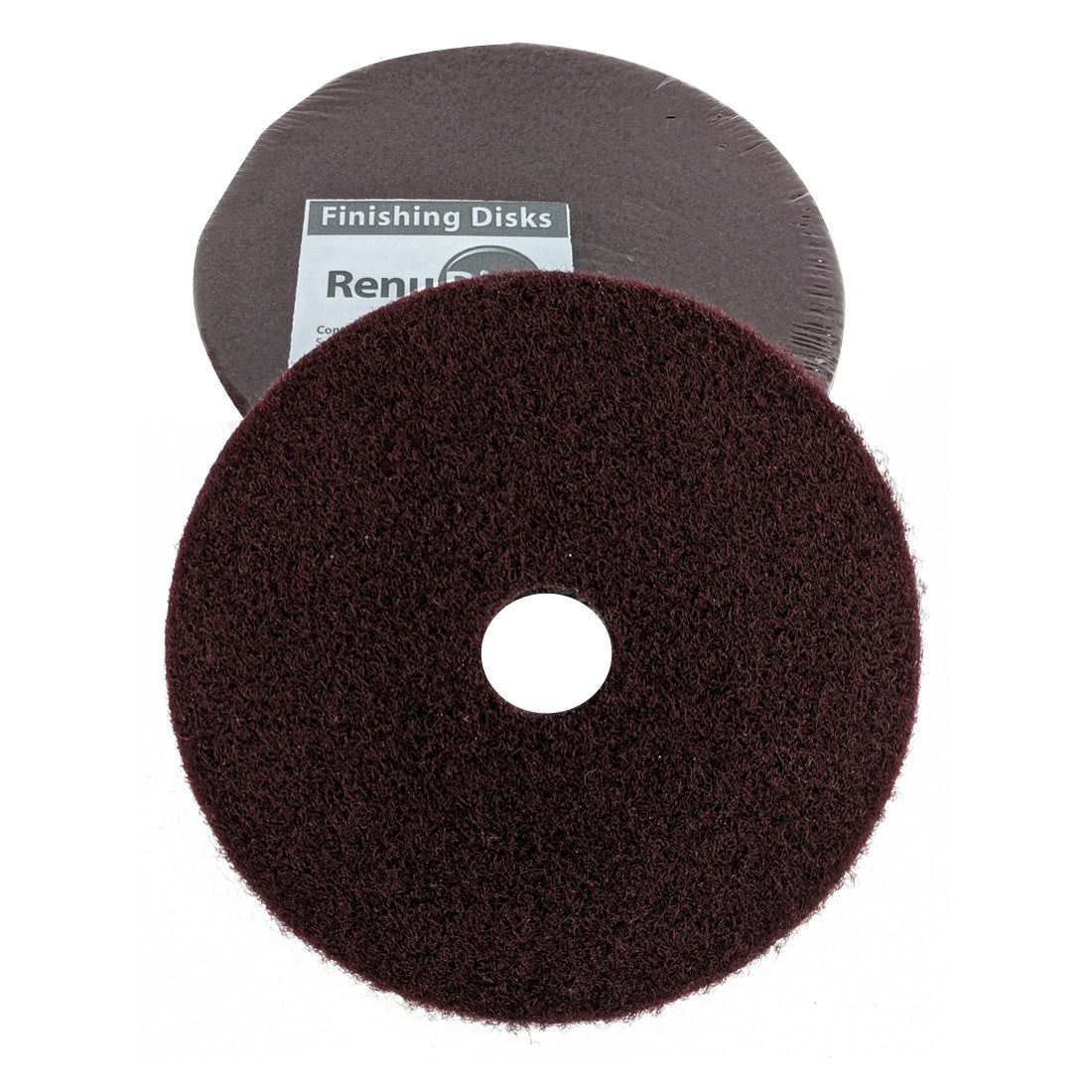 GlassRenu RenuDisks Red 6 Inch Front View