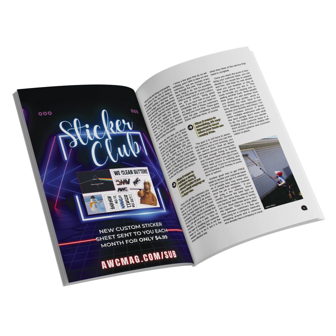 AWC Magazine - Issue 237 Open Magazine Left Oblique View