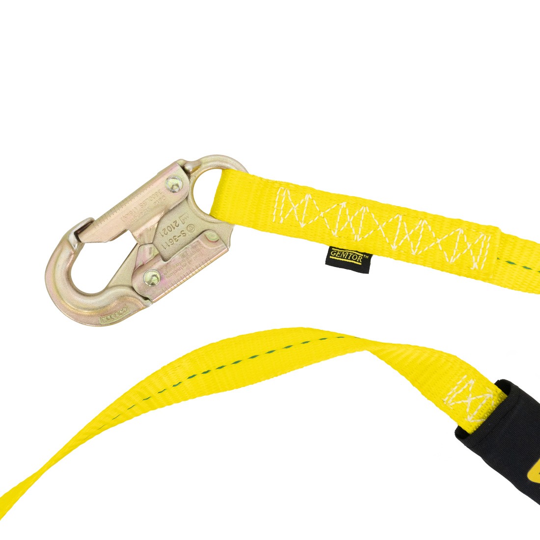 Gemtor Web Lanyard with Locking Snap Hooks 6 Foot Detail View