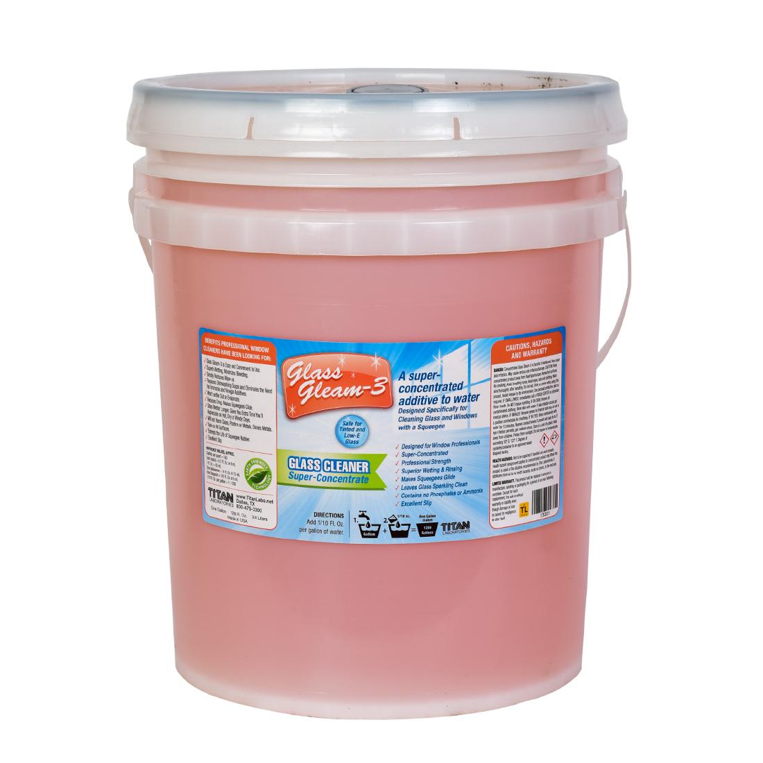 Titan Glass Gleam 3 Pail Front View