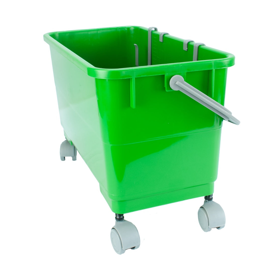 Pulex Casters - On Green Pulex Bucket Side View