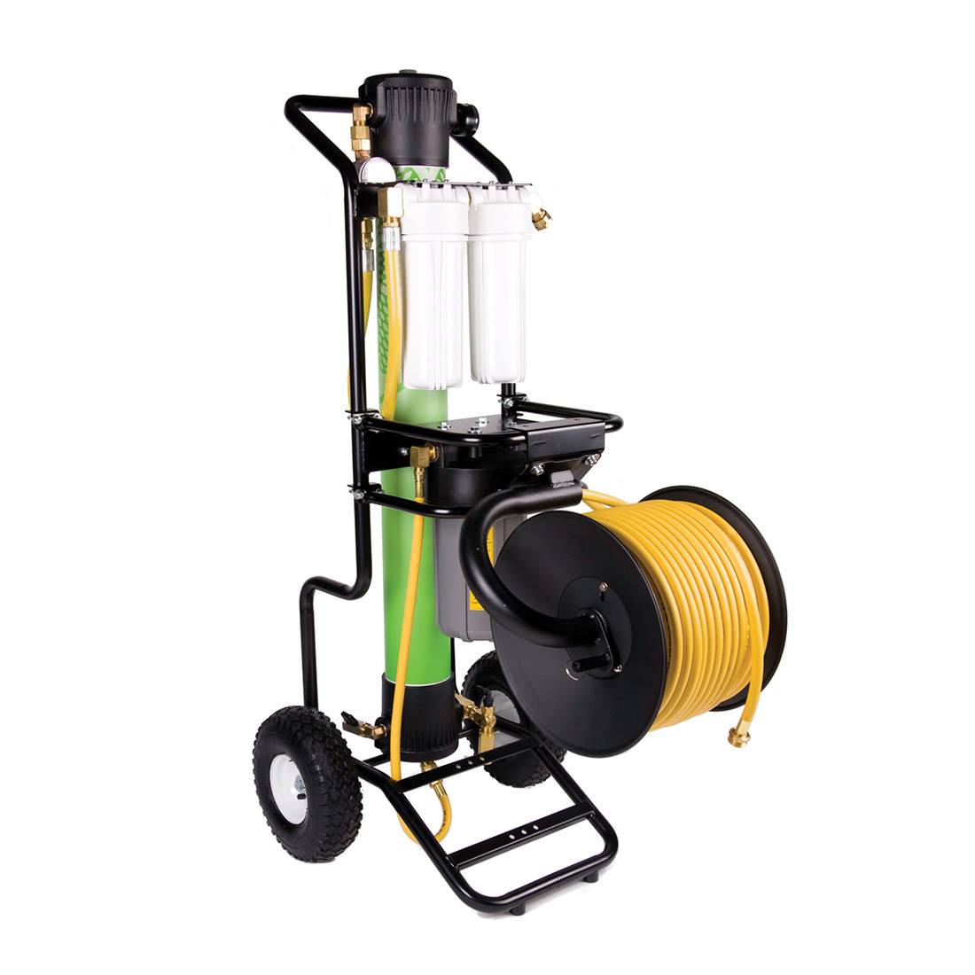 Pulex Hose Reel with Hose - Attached to RO/DI System View