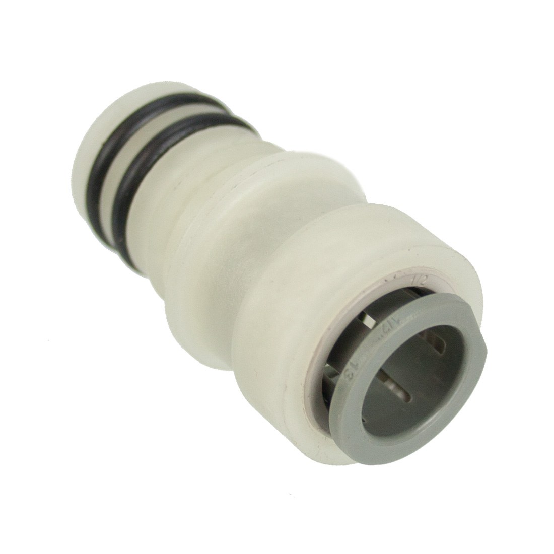 RHG Hose Barb Straight 1/2 Inch JG to 3/4 Inch - Oblique Bottom View