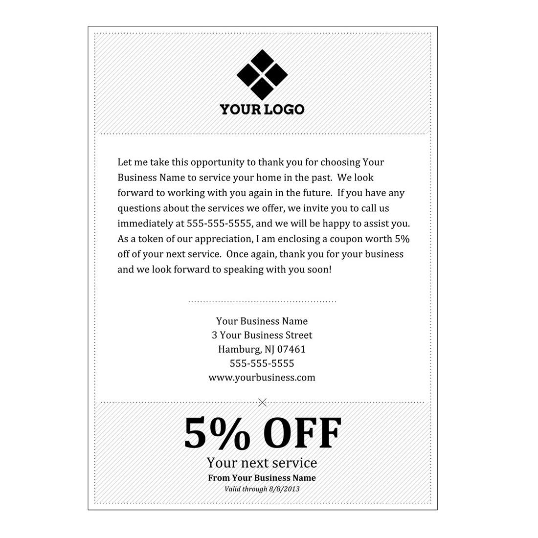 Sales Letter Front View