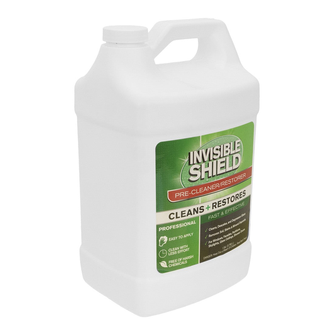 Clean-X Invisible Shield Pre-Cleaner + Liquid Restorer Concentrate - Gallon Left Angle View