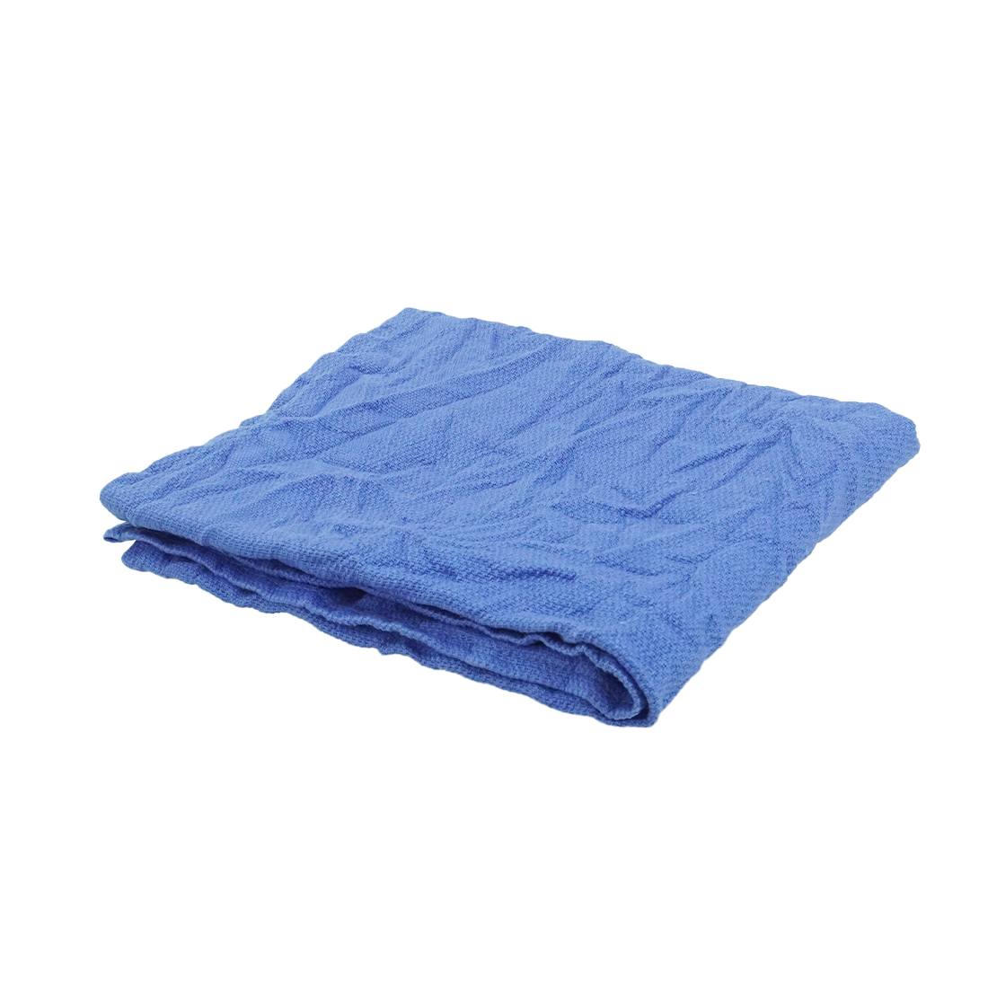 WCR Recycled Surgical Towels - 10lb Box Med Blue Folded Angle View