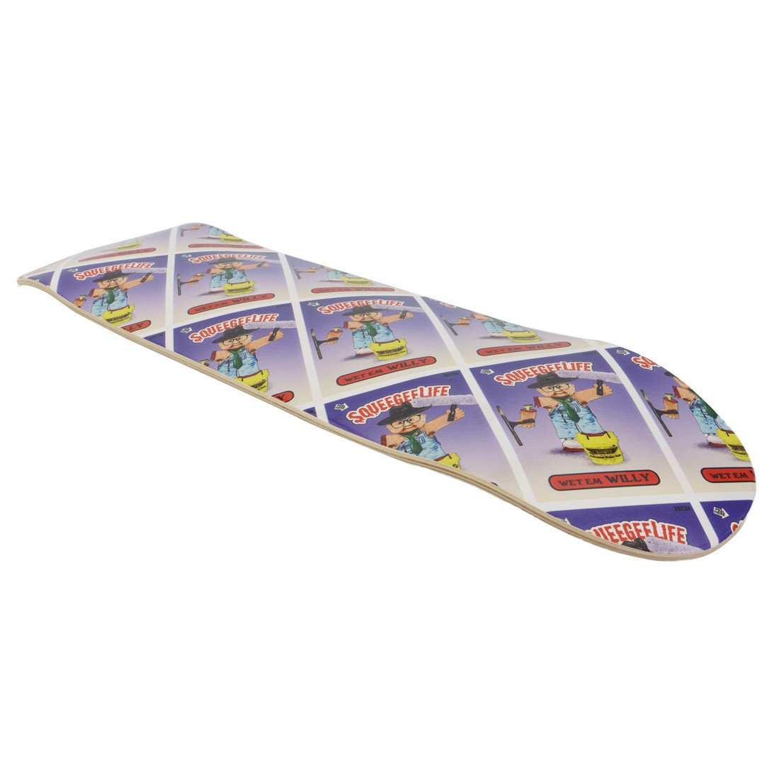Squeegee Life Skateboard Deck Left View