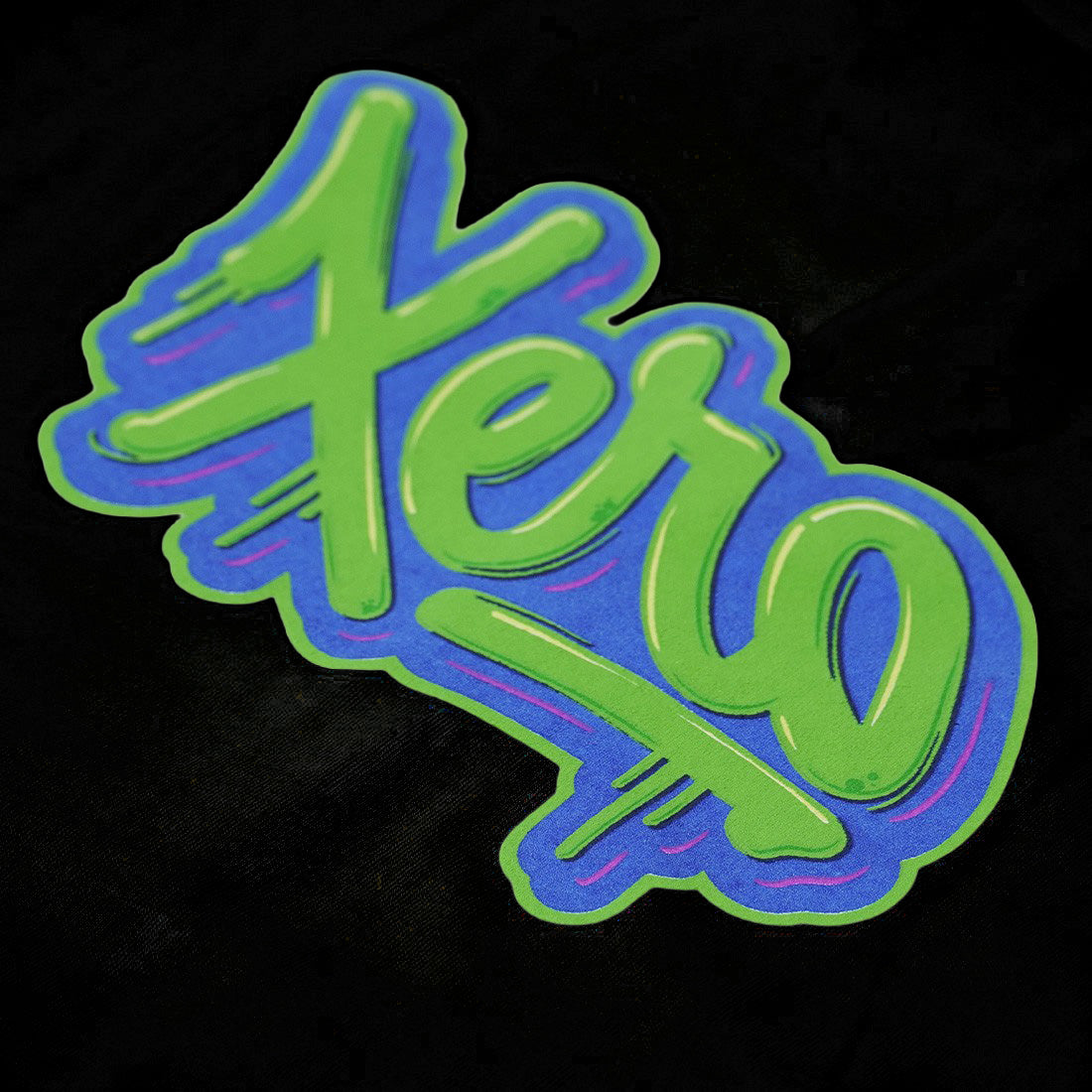 XERO Drip Script Tank Black Logo View