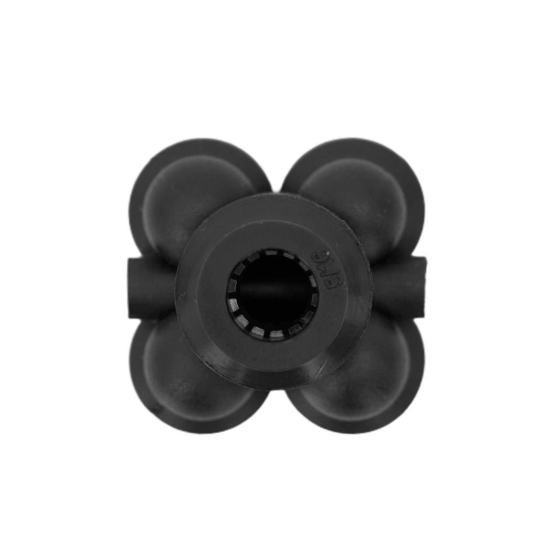 XERO Push-To-Fit Four Way Fitting - 5/16 Inch Top View