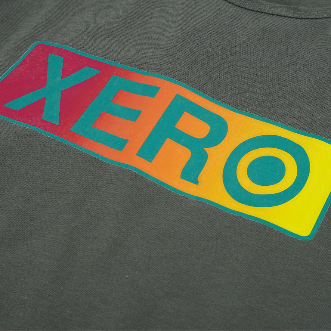 XERO Sunset Strip Tank Gray Logo View