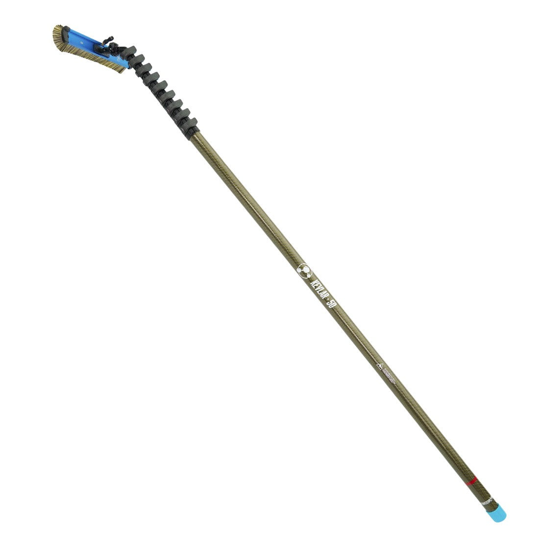PWP Kevlar Water Fed Pole 50 Foot 18 Inch Brush View