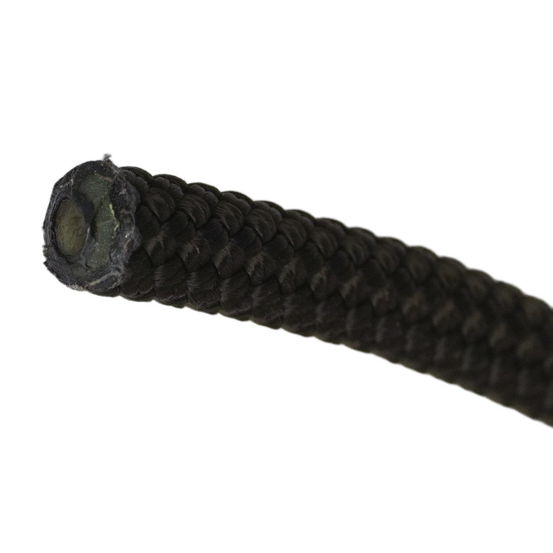 New England Rope KM III Olive - 1/2 Inch End View
