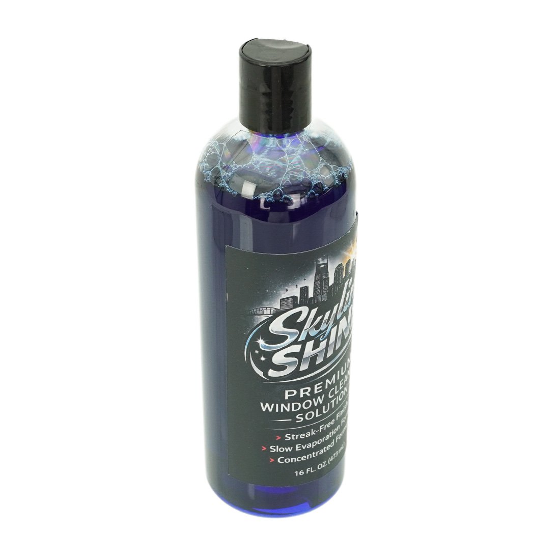 Skyline Shine Window Cleaning Solution - 16 oz Left Angle View