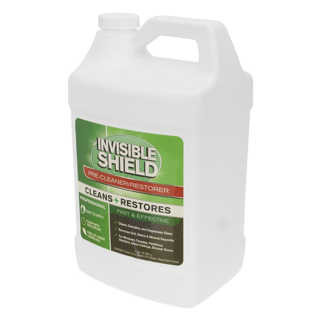 Clean-X Invisible Shield Pre-Cleaner + Liquid Restorer Concentrate - Gallon Right Angle View