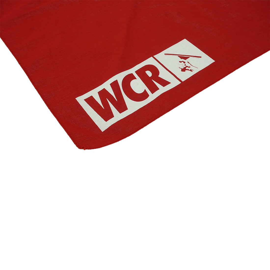 Window Licker Dog Bandana Red Corner View