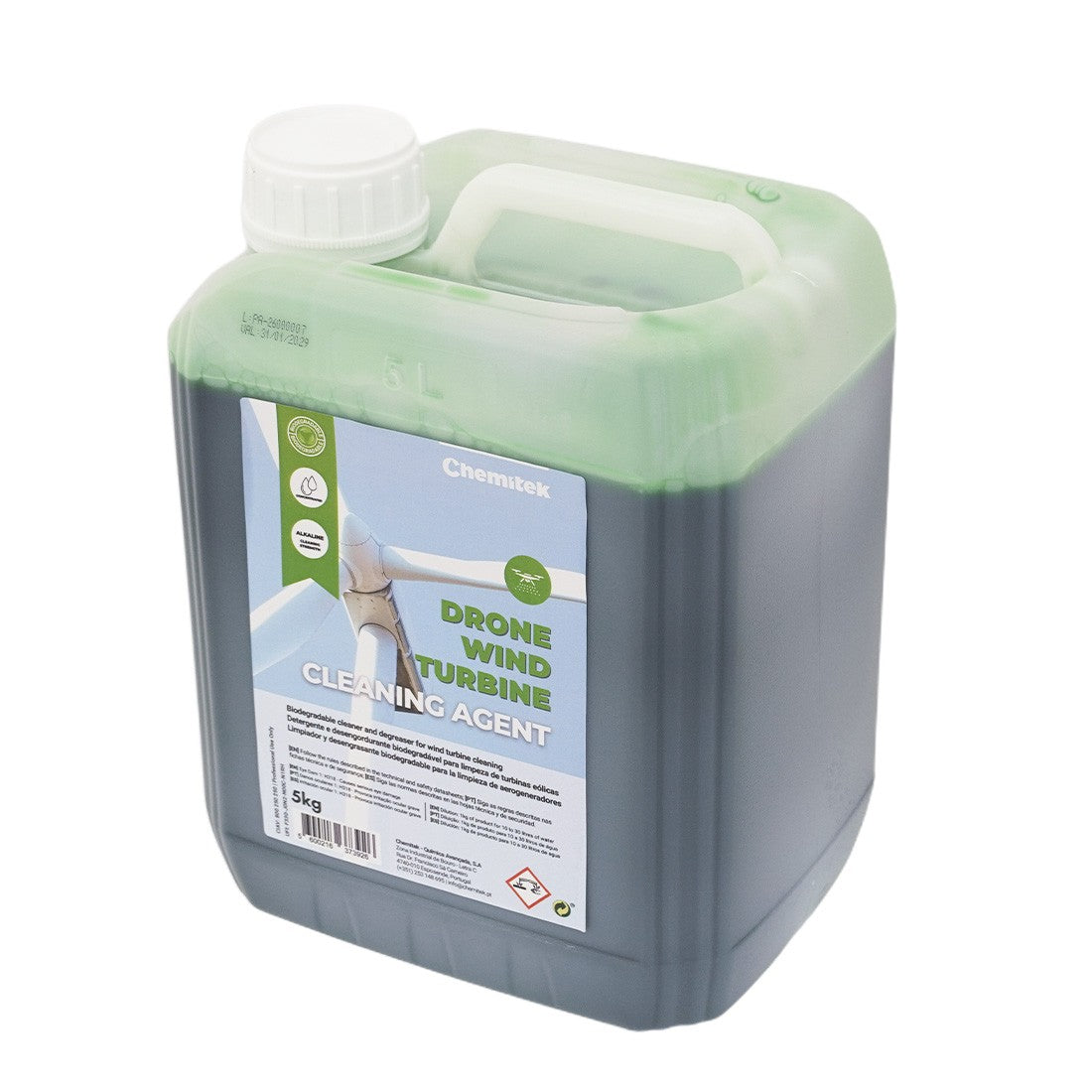 Chemitek Drone Wind Turbine Cleaning Agent Side Angle View