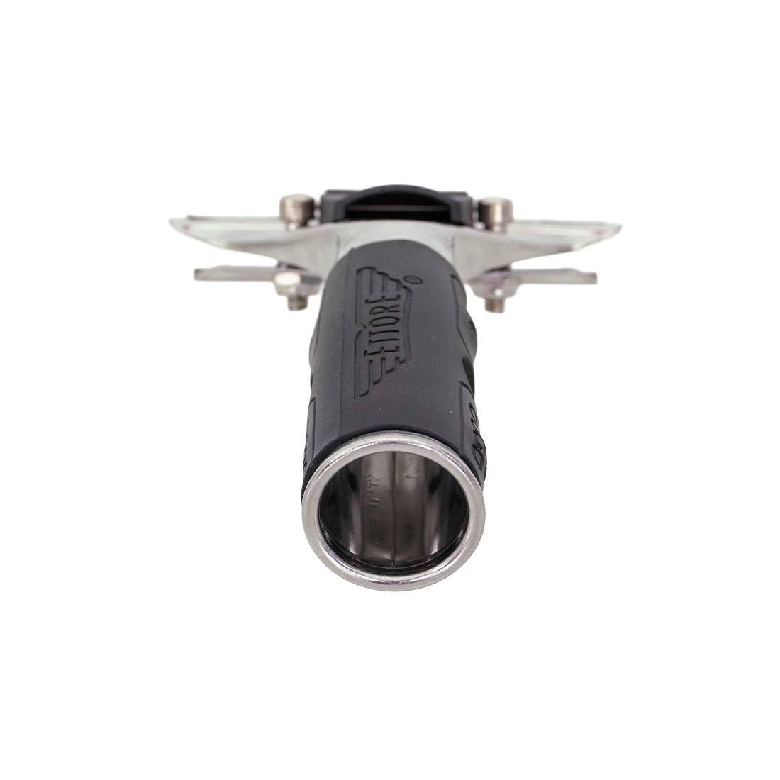 Ettore Stainless Steel with Rubber Grip Super Channel Squeegee Handle Back View