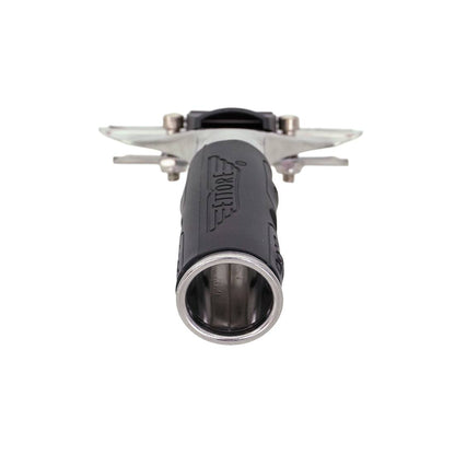 Ettore Stainless Steel with Rubber Grip Super Channel Squeegee Handle Back View