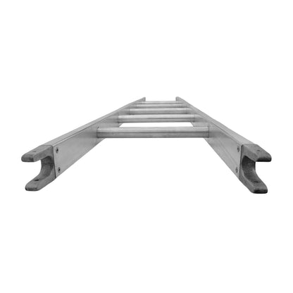 Metallic Ladder Aluminum Bottom Section - 6 Foot Bottom View