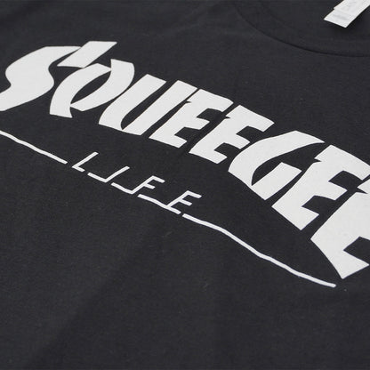 Squeegee Life Window Cleaning History Design T-Shirt Flat View