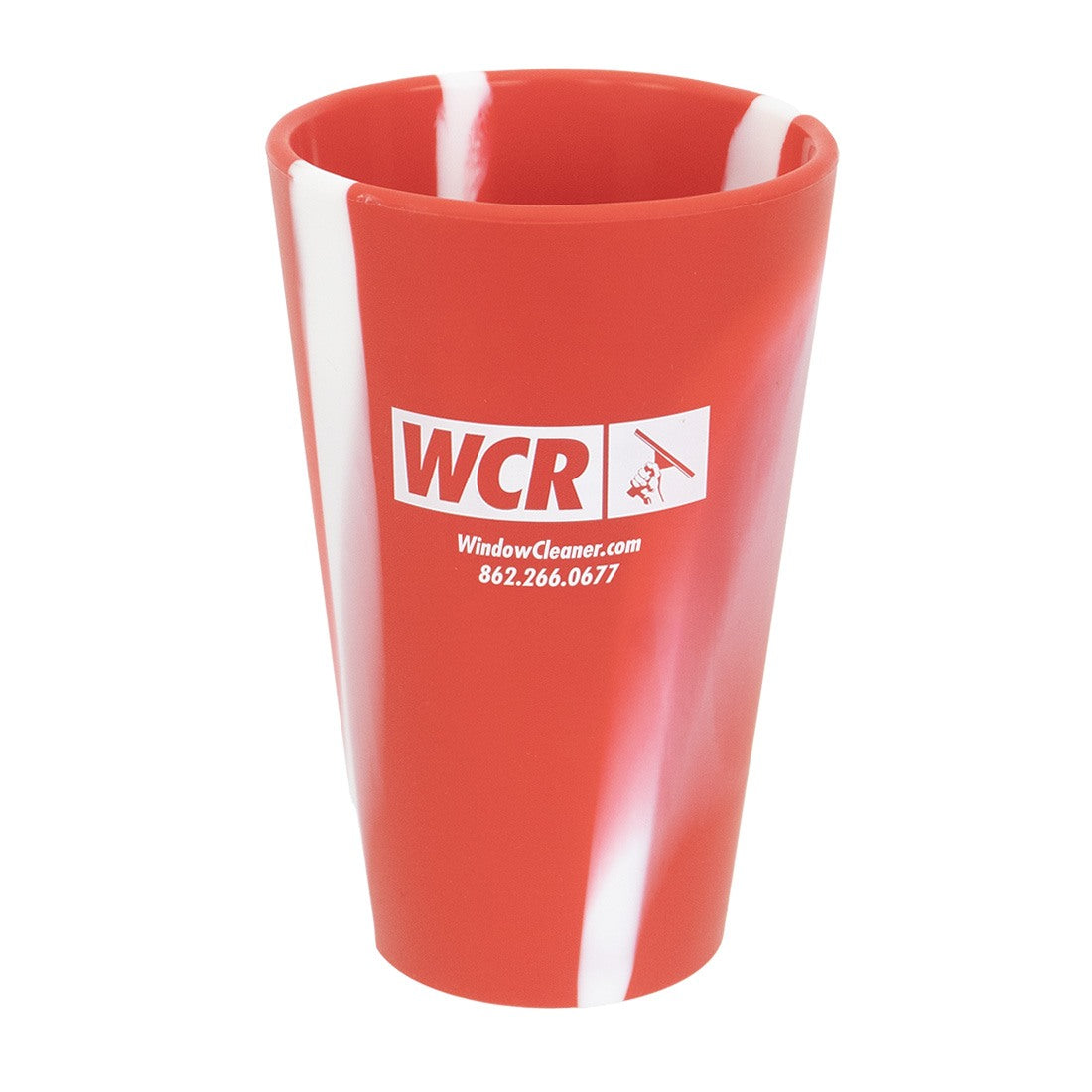 WCR Silicone Cup Red Top Angle View