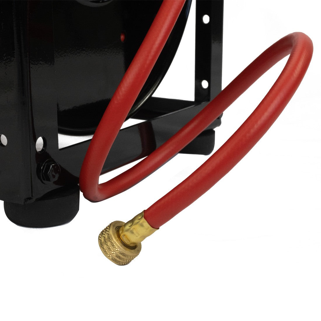 basics air compressor hose reel and portable electric