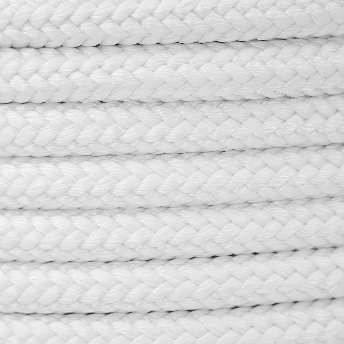 New England Rope with Galvanized Steel Thimbles - 1/2 Inch Zoomed View