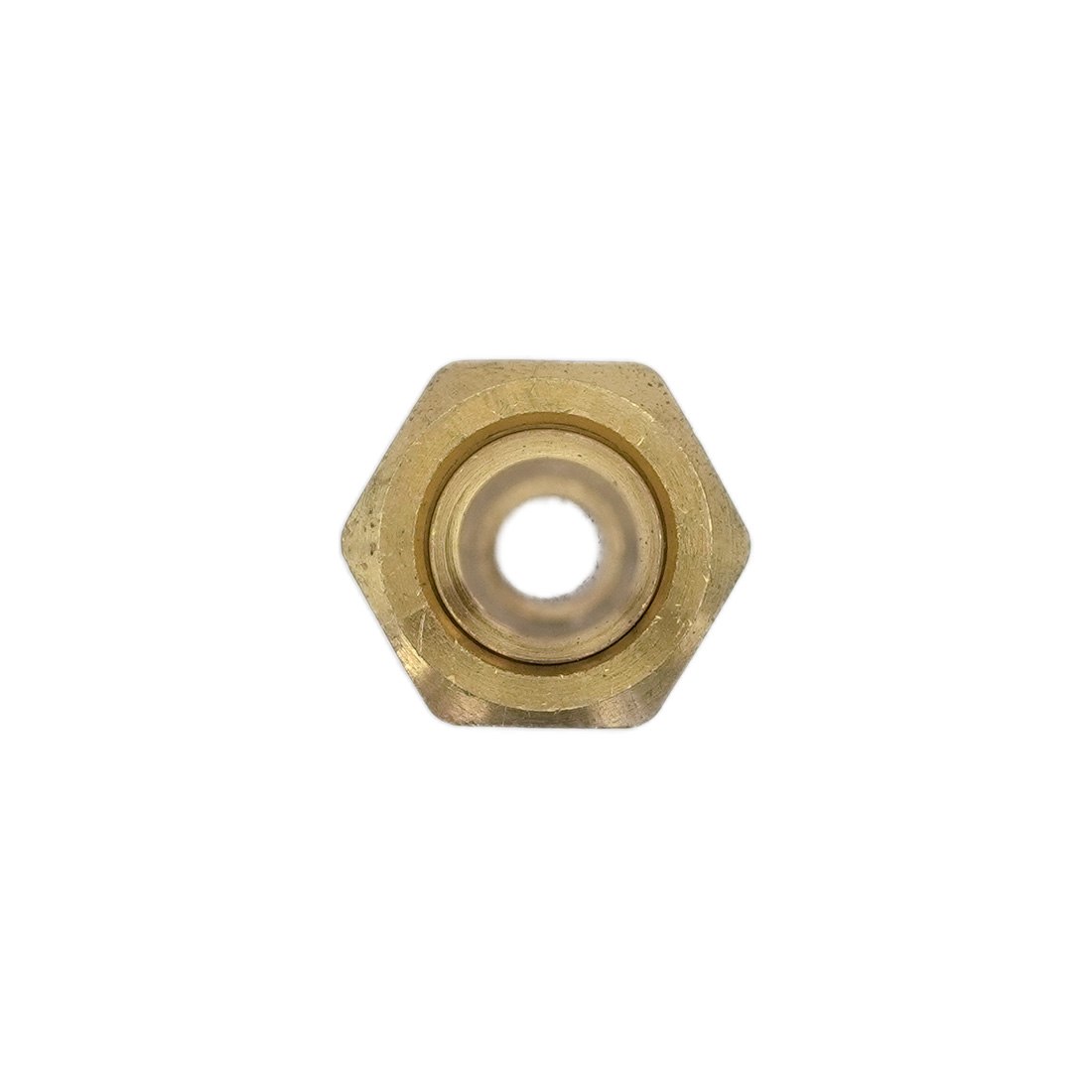 Tucker Hose Insert and Female Swivel - Brass Bottom View