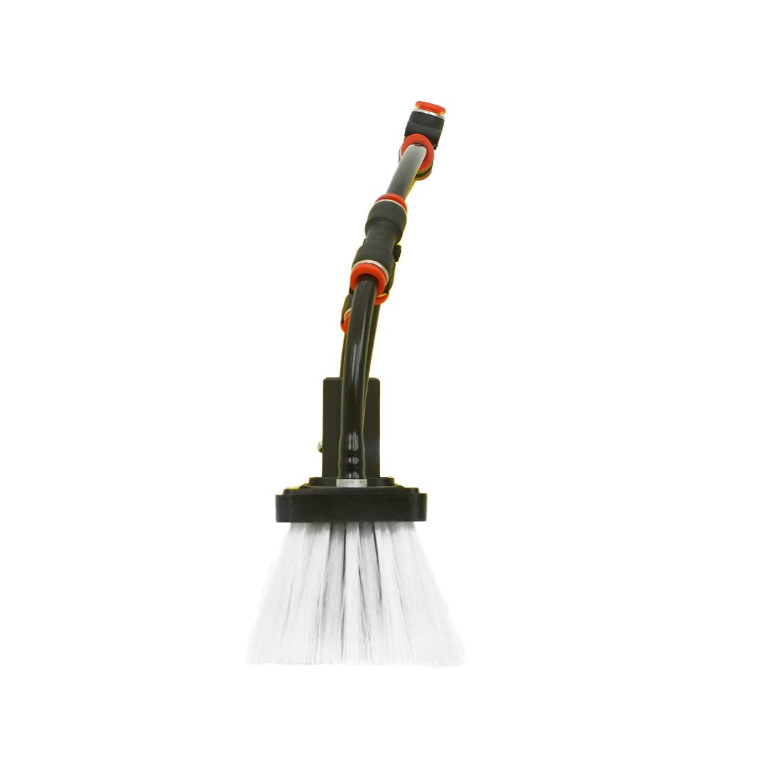 Tucker Hybrid Brush with LOCT Socket and Four Fan Jets - 18 Inches Side View