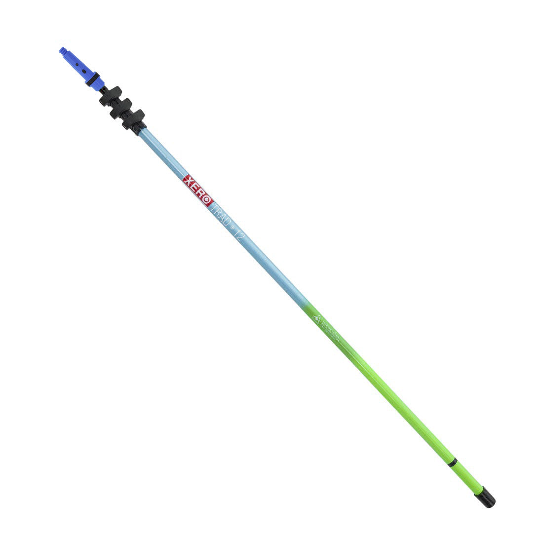 XERO Carbon Fiber Trad Pole 2.0 Blue Unger Tip Blue/Green View 12 Foot View