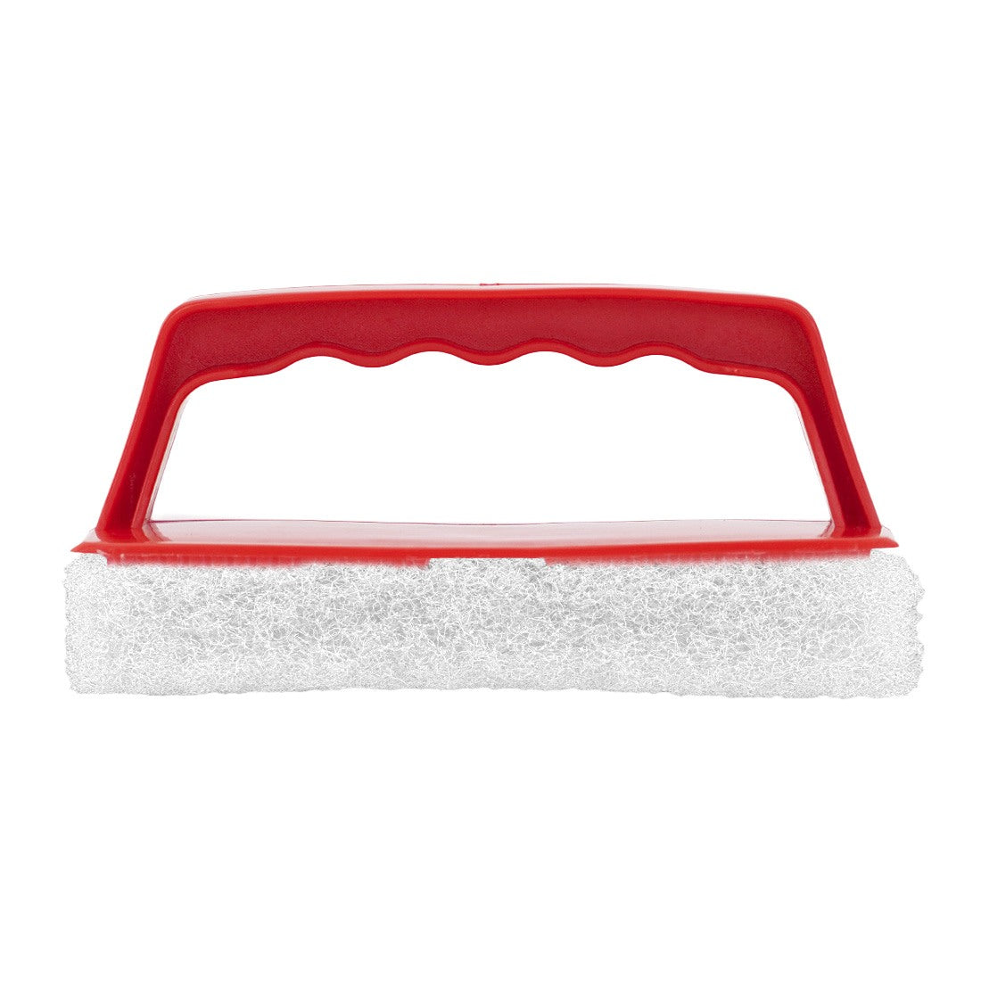 World Enterprises Gripper Scrub Pad Holder Side with Scrubber View