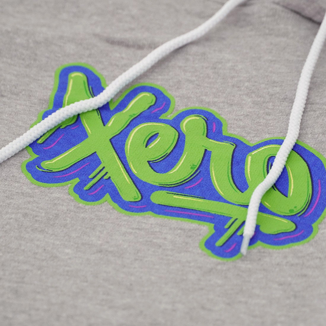 XERO Drip Script Hoodie Logo View