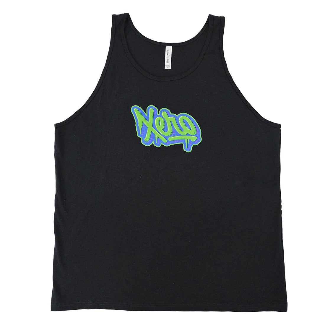 XERO Drip Script Tank Black Full View