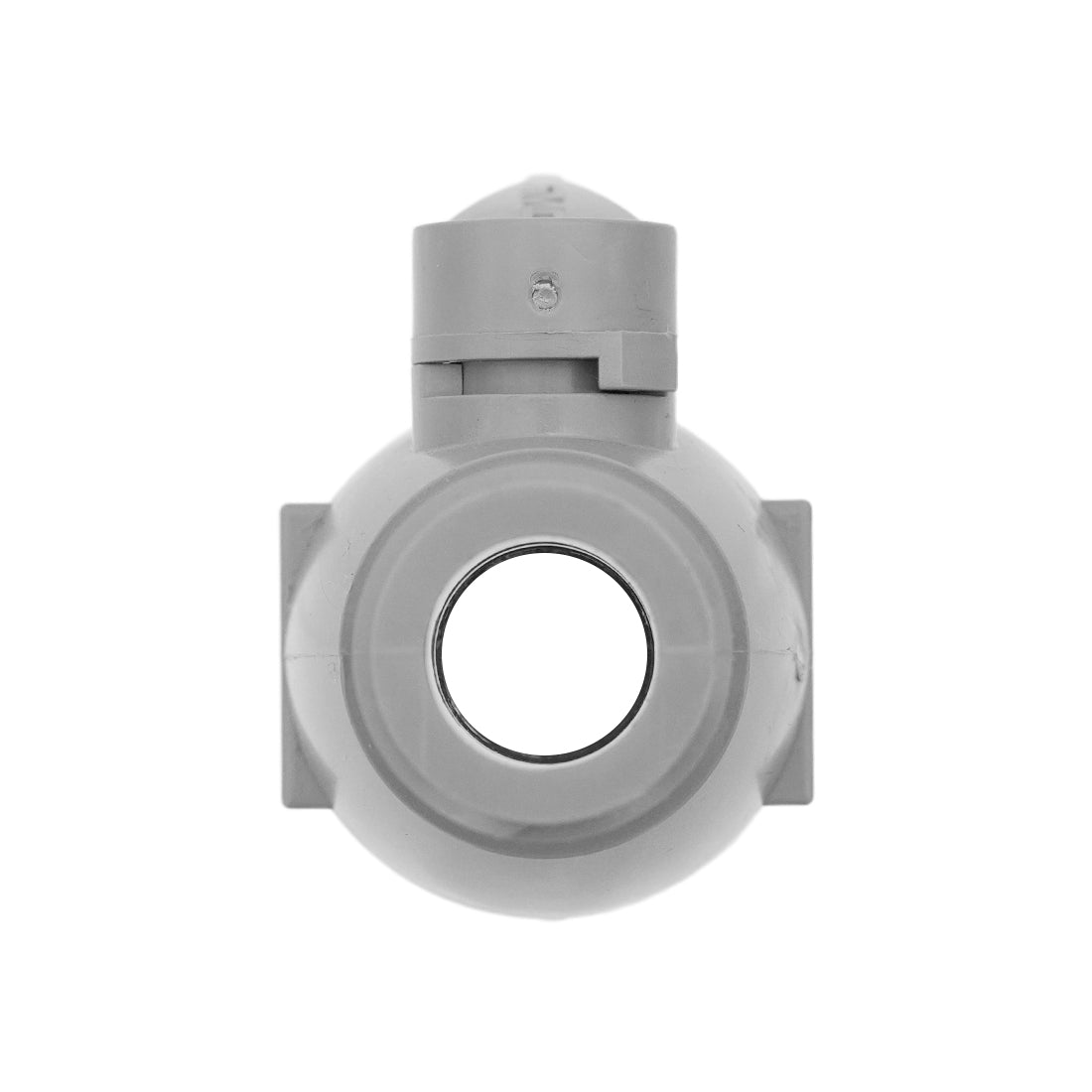 XERO Plastic Two-Way Ball Valve Front View