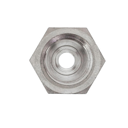 PTC Straight Female Connector 5/16" OD - 3/8" NPT Female Bottom View