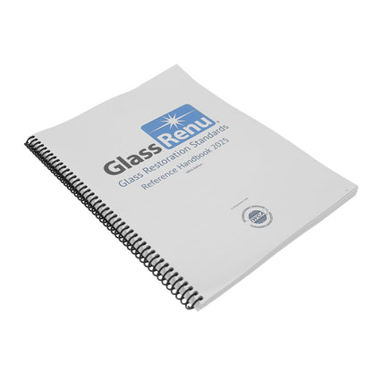 GlassRenu Glass Restoration Standards Reference Handbook 2025 Angle View