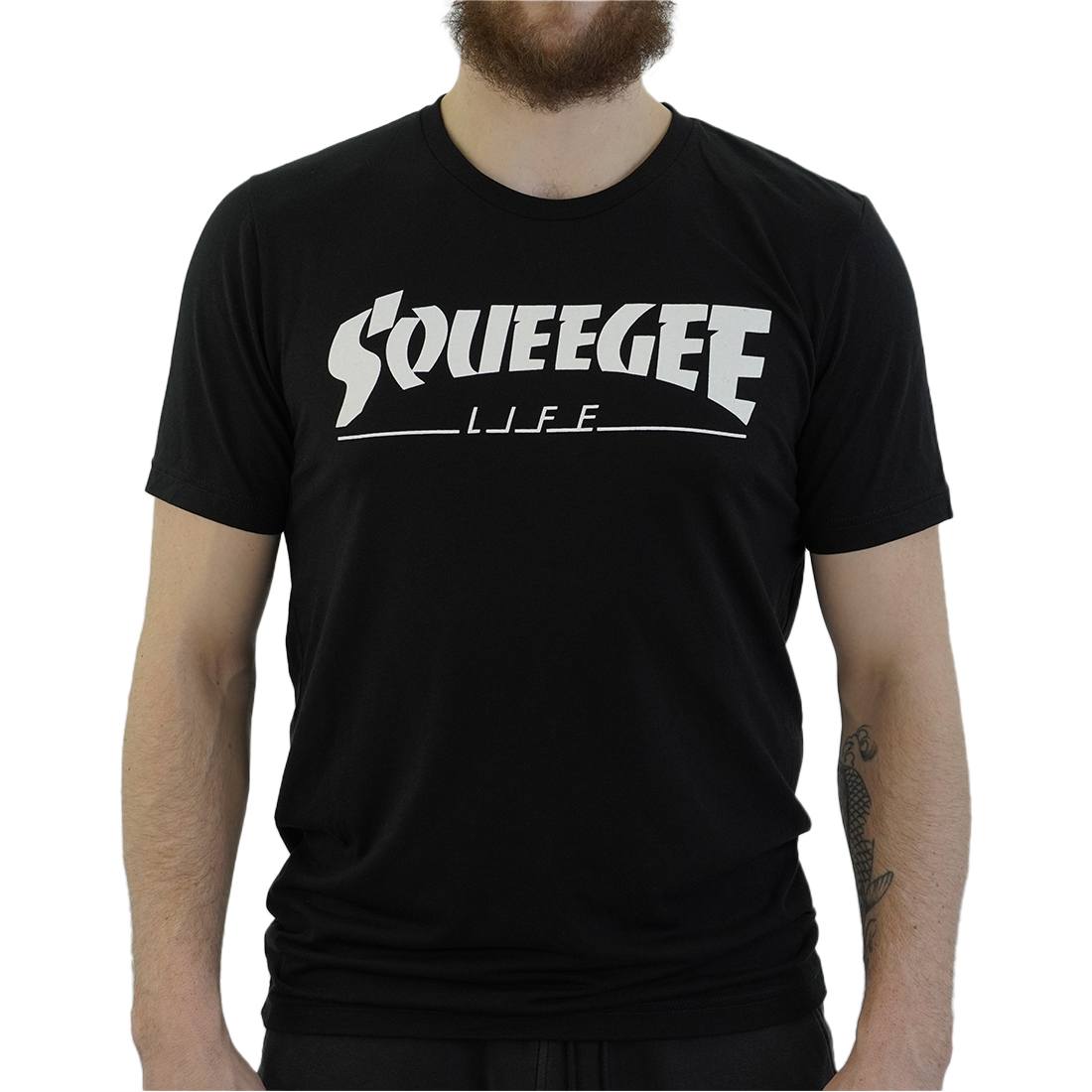 Squeegee Life Window Cleaning History Design T-Shirt Model View