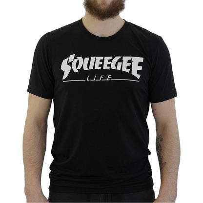 Squeegee Life Window Cleaning History Design T-Shirt Model View